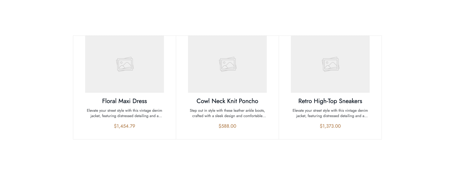 Ecommerce Products Simple