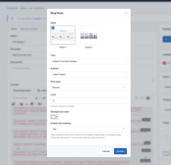 Setup Blog Posts