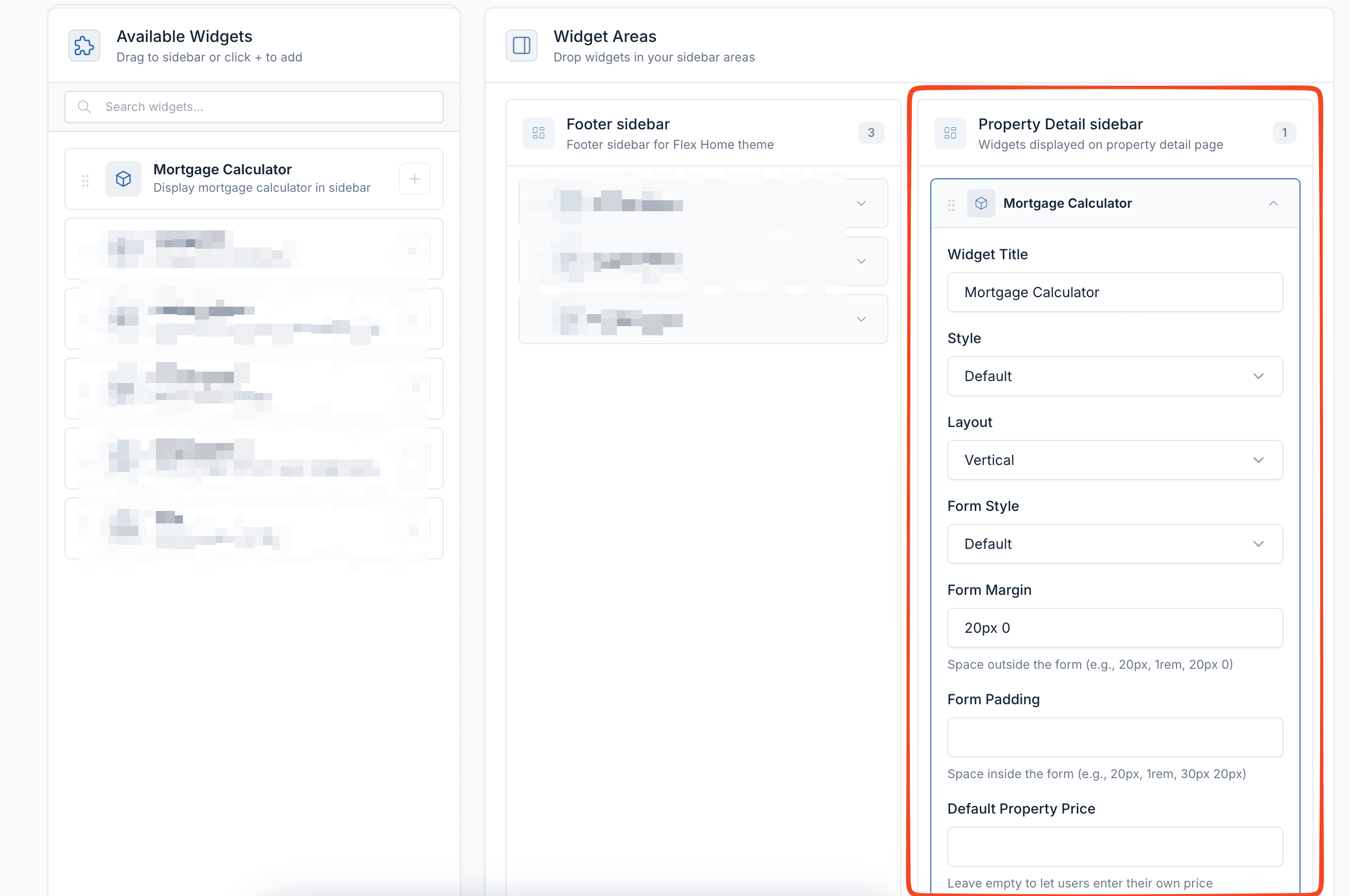 Widget Mortgage Calculator Step 1